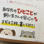 動物看護「院内POPの作り方」メッセージ